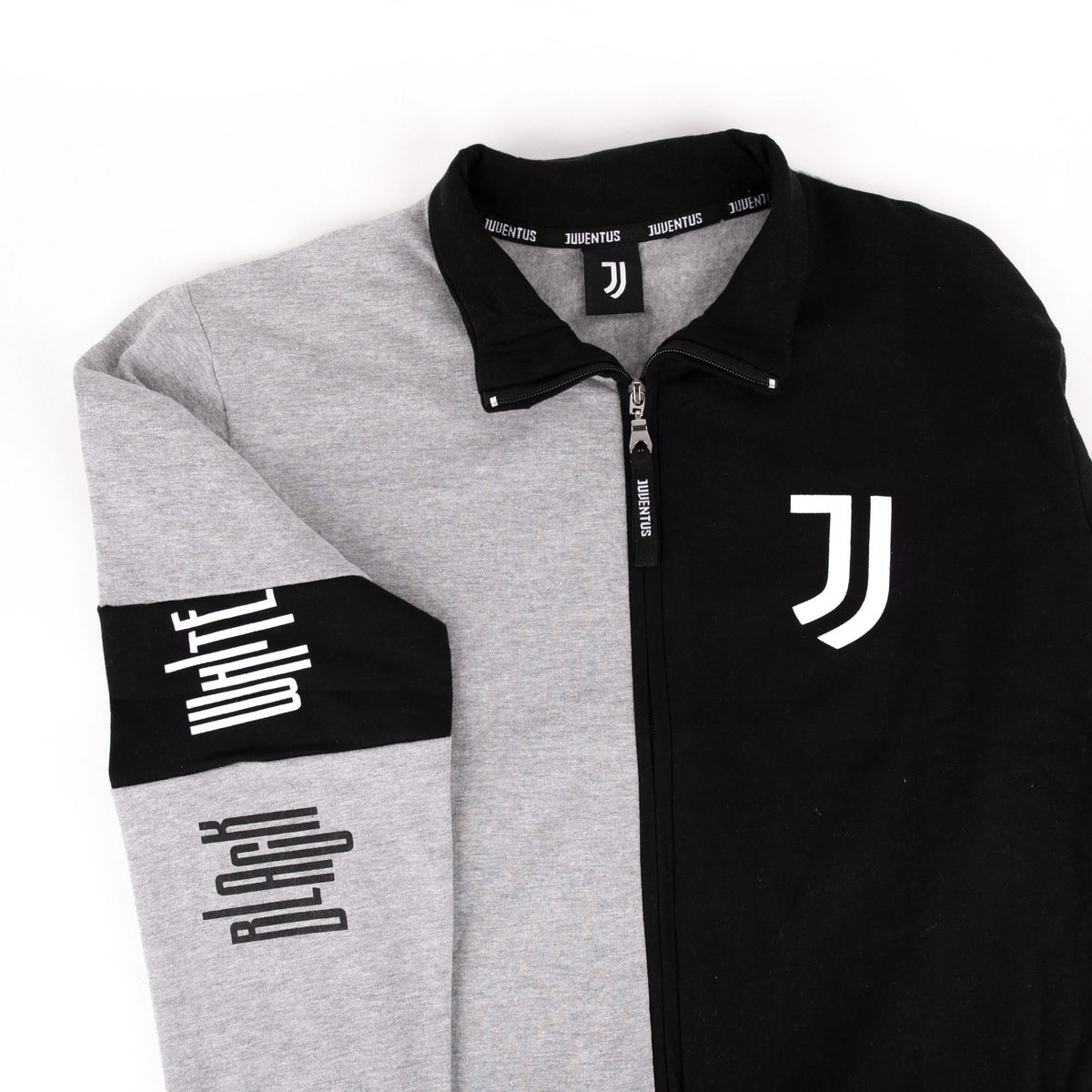 Pigiama tuta uomo Juventus zip cotone felpato B2JU14118 grigio mel