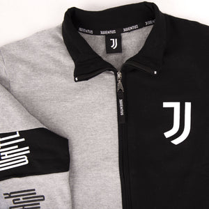Pigiama tuta uomo Juventus zip cotone felpato B2JU14118 grigio mel