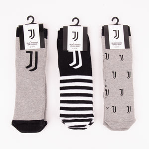 Calza corta antiscivolo bimbo Juventus B2JU611 caldo cotone 3 pz