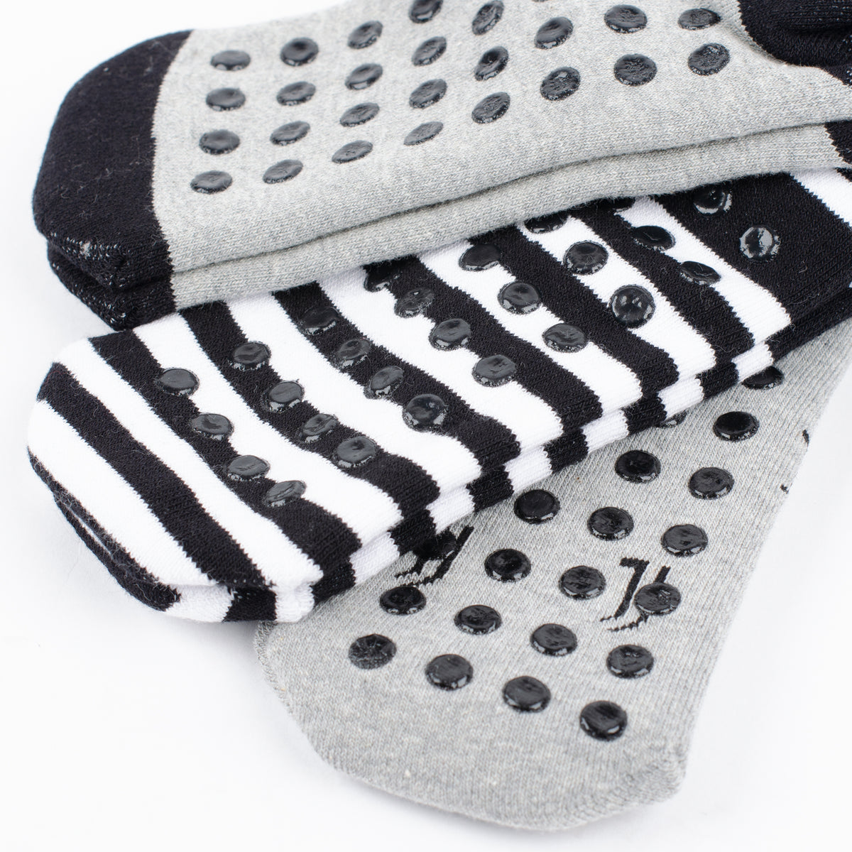 Calza corta antiscivolo bimbo Juventus B2JU611 caldo cotone 3 pz