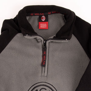 Pigiama tuta uomo Milan zip pile B2MI14118 antracite