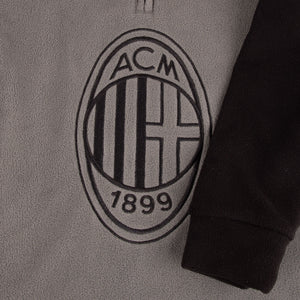 Pigiama tuta uomo Milan zip pile B2MI14118 antracite