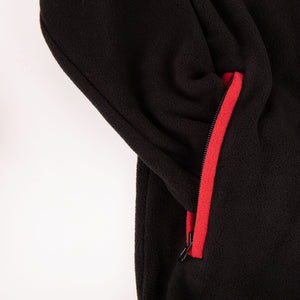 Pigiama tuta bambino Milan zip pile B2MI15118 nero
