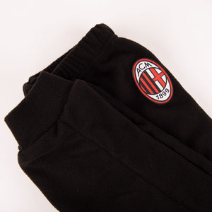 Pigiama tuta bambino Milan zip pile B2MI15118 nero