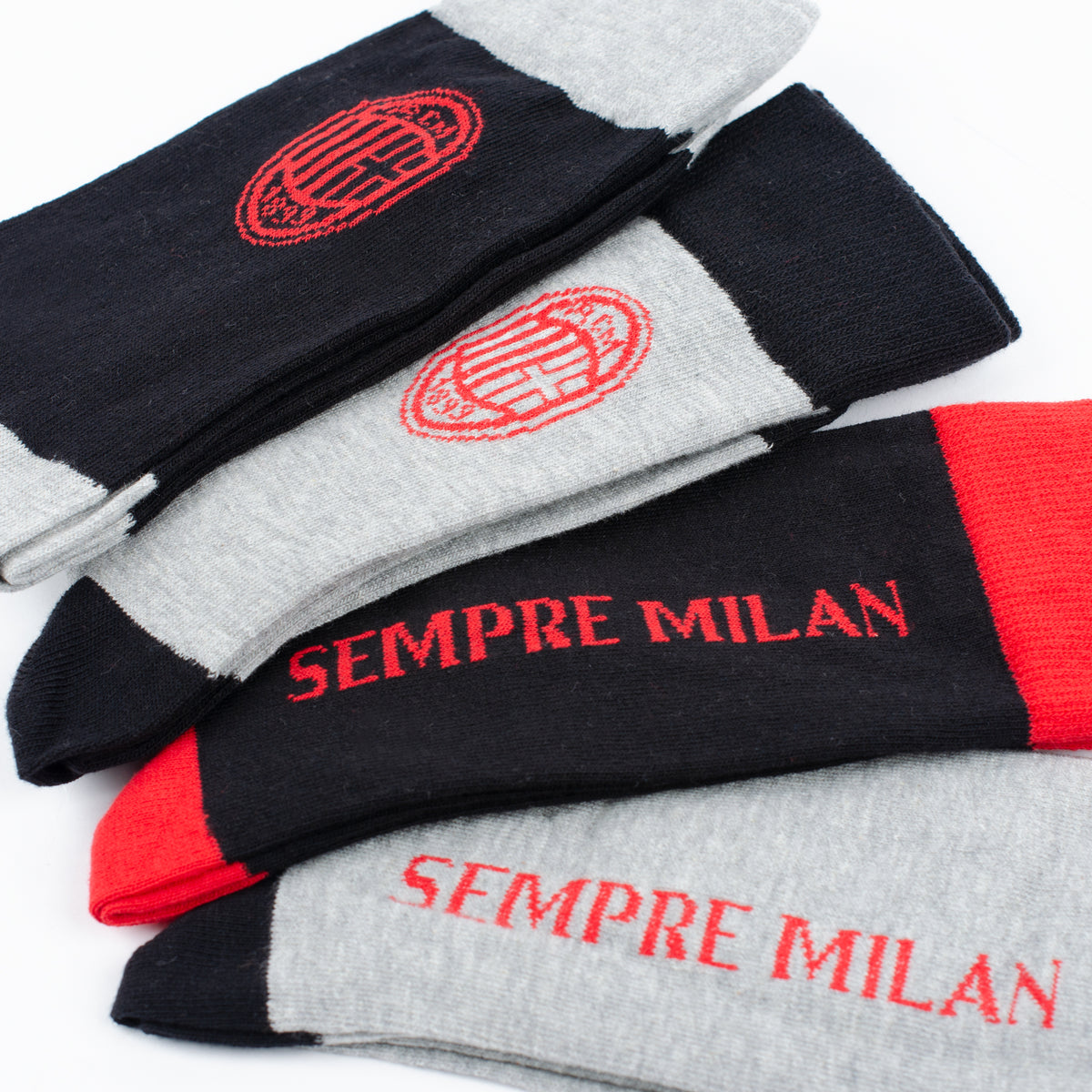 Calza corta uomo Milan B2MI010 caldo cotone 4 paia