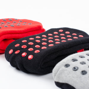 Calza corta antiscivolo bimbo Milan B2MI611 caldo cotone 3 pz