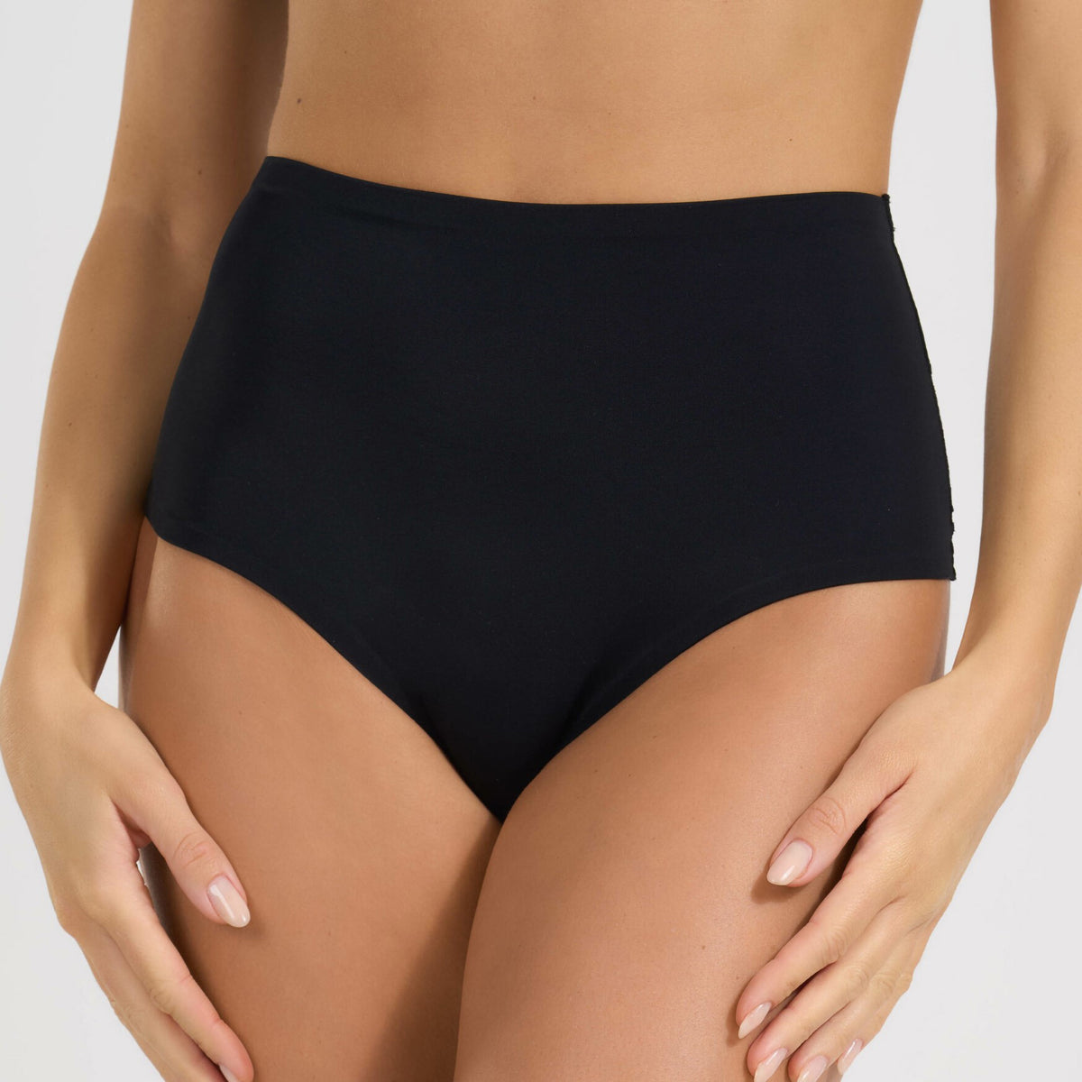 Guaina vita alta donna Spiman Leila contenitiva microfibra e pizzo