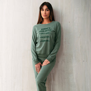 Pigiama donna caldo cotone Jadea verdone 5159