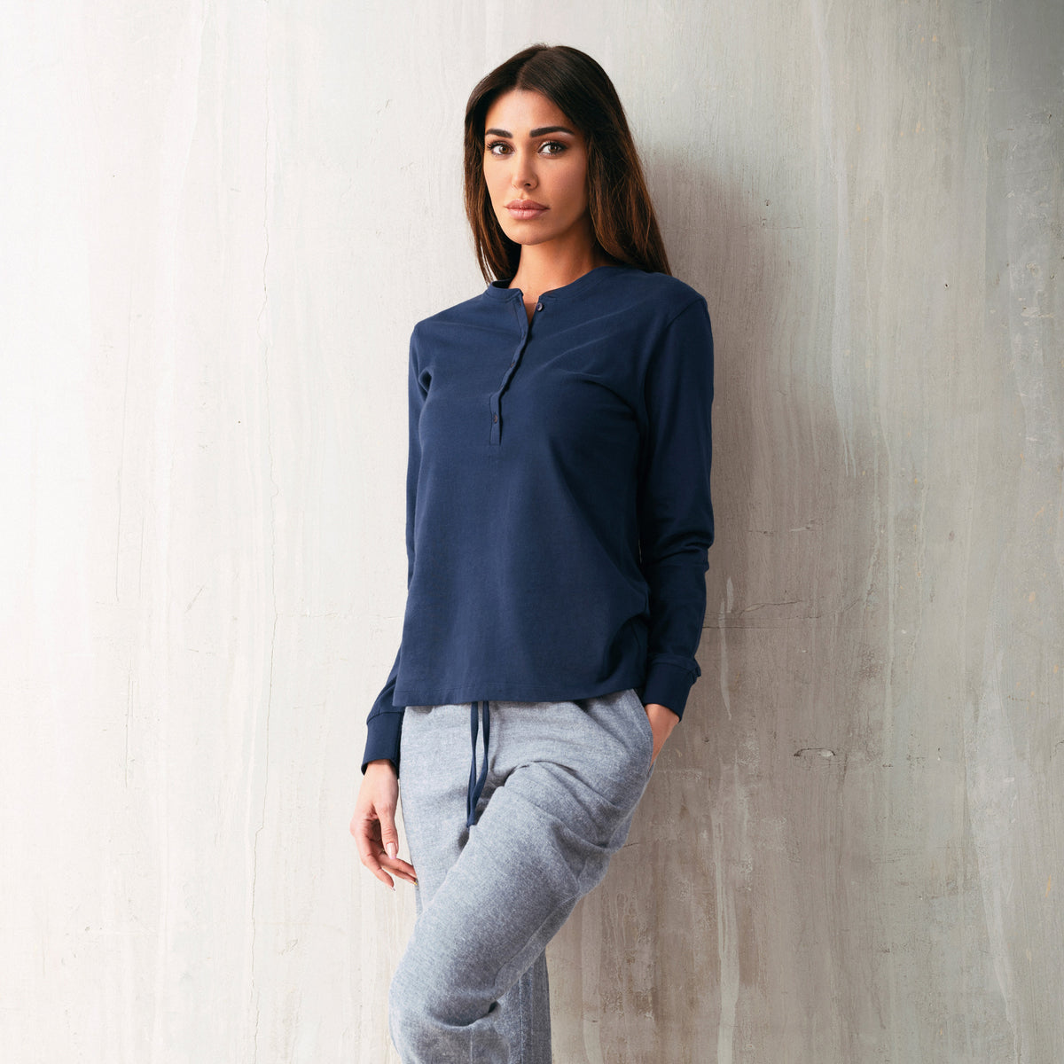 Pigiama completo casa Jadea caldo cotone 5161 blu