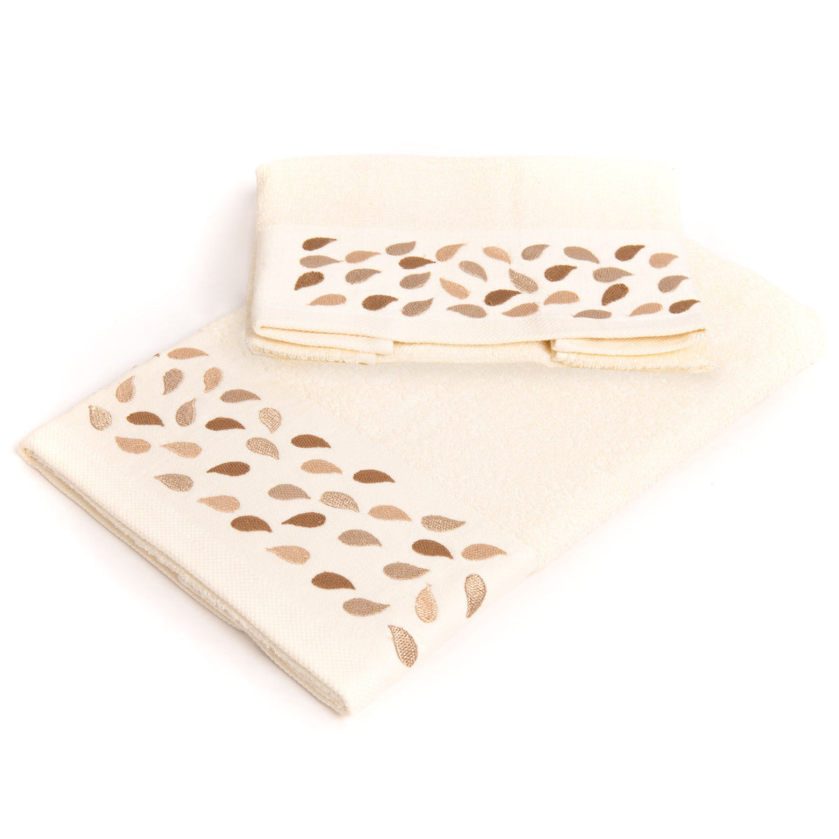 Set asciugamani viso + ospite Sommaruga BA9006 spugna dis 3 latte