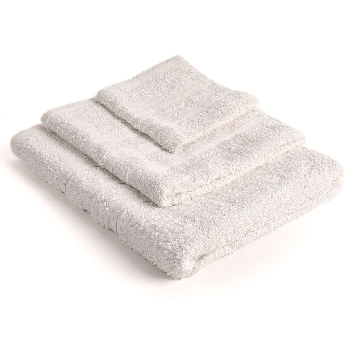 set 3 pezzi hotellerie Sommaruga BA10023 cotone bianchi