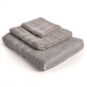 set 3 pezzi hotellerie Sommaruga BA10023 cotone grigi