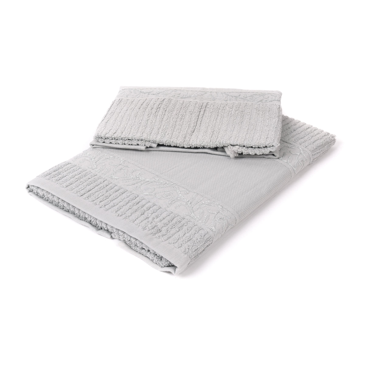 Set asciugamani viso + ospite Sommaruga BA9005 grigio