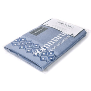 Set asciugamani viso + ospite Sommaruga BA9006 dis.4 azzurro