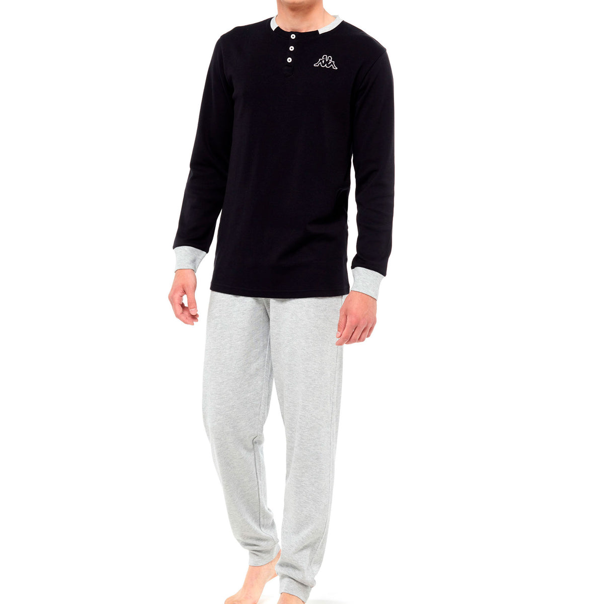 Pigiama bambino Kappa 21262Y caldo cotone nero