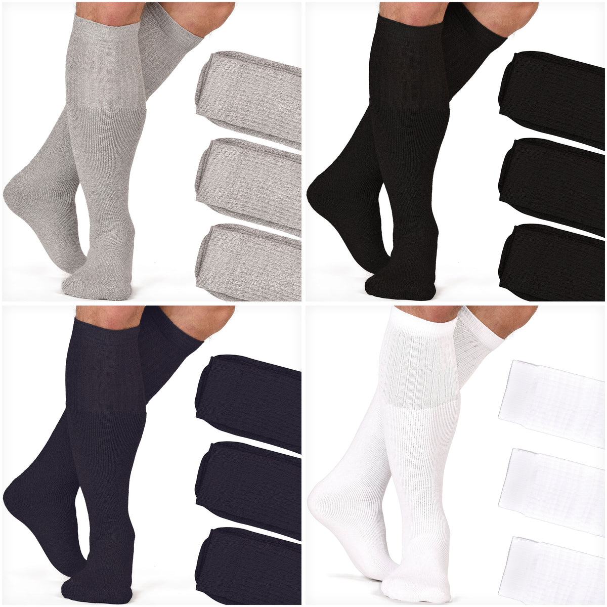 Calze Basket lungo tinta unita Made in Italy Cotone Prisco 3 paia