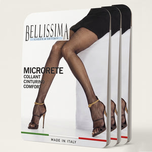 Collant Microrete Bellissima tassello cinturino comfort 3 paia