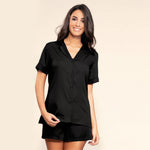 Pigiama donna Biancaluna Kissimo 21D7701 raso nero
