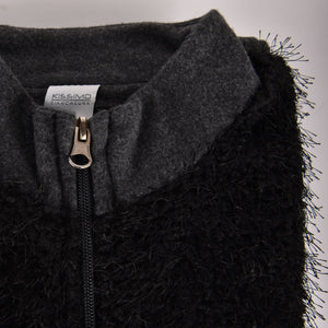 Pigiama tuta donna punto milano Biancaluna 7538 nero grigio