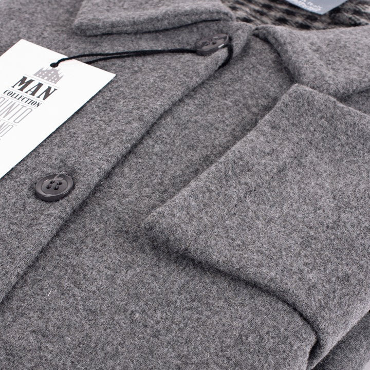 Pigiama uomo invernale Biancaluna U1523 punto milano antracite
