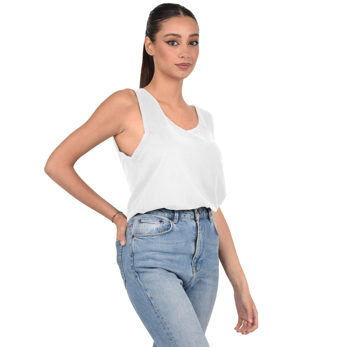 Canotta 100% cotone unisex intima o esternabile 103/E
