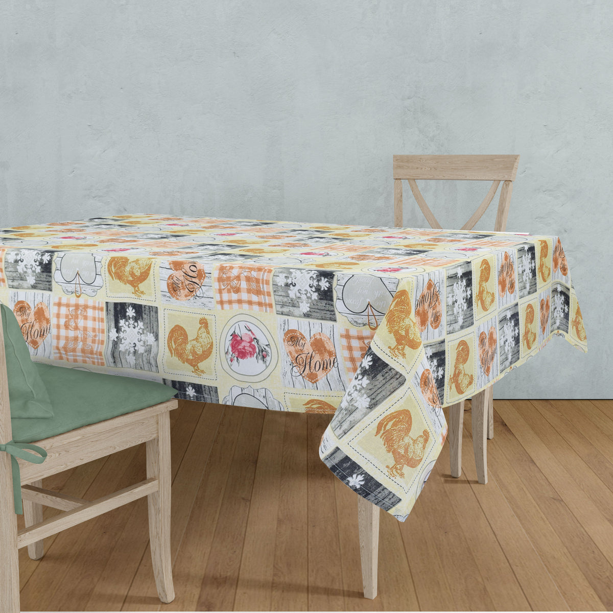 Tovaglia Sommaruga Biki cotone Loneta stampata beige Var D