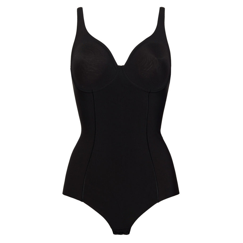 Body con ferretto Sièlei 1848 taglio laser in microfibra 