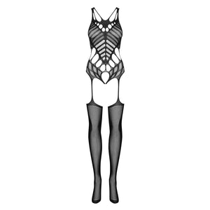 Bodystocking sensuale hot apertura cavallo Obsessive G139