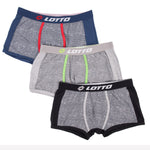 Boxer moda da uomo Lotto 1210 in cotone elasticizzato 3 pezzi 