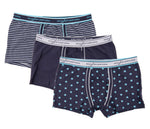 Boxer uomo ragazzo Rossoporpora ub1444 assortito 3 pezzi 