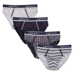 Slip moda da uomo Rossoporpora us1449 cotone elasticizzato 4 pz 