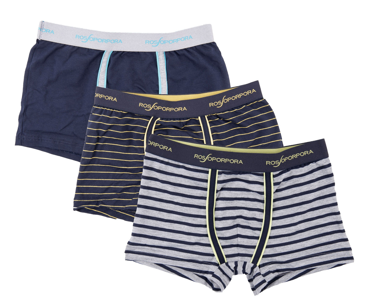 Boxer uomo moda fantasia Rossoporpora ub1496 assortiti 3 pezzi 