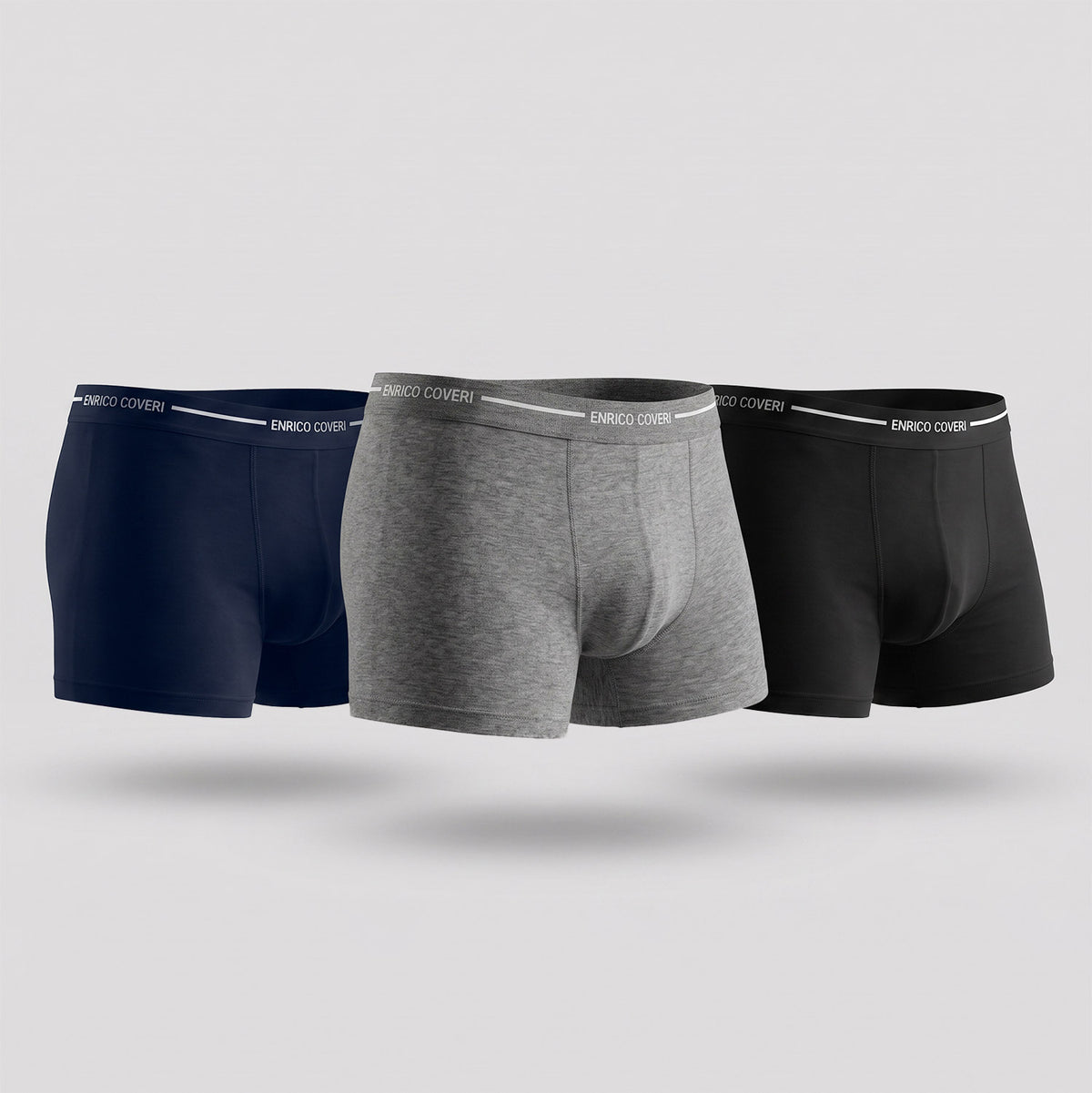 Boxer uomo Enrico Coveri eb1000 cotone elasticizzato 3 pz