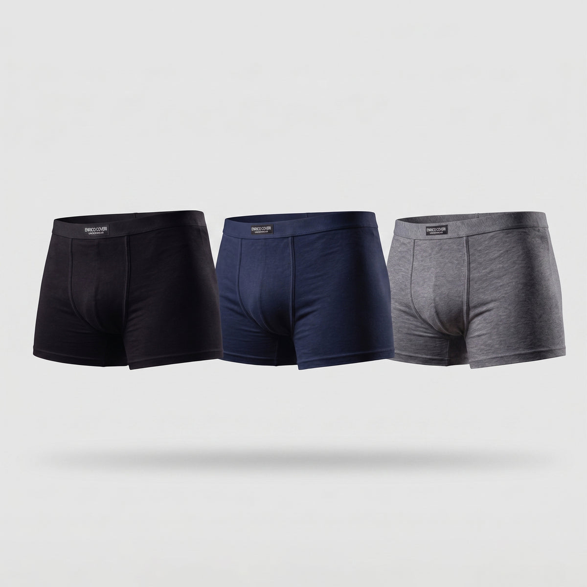 Boxer uomo Enrico coveri eb1002 in cotone bielastico 3 pz