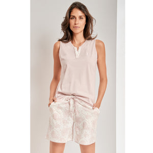 Pigiama donna Laura Biagiotti 96406 corto cipria