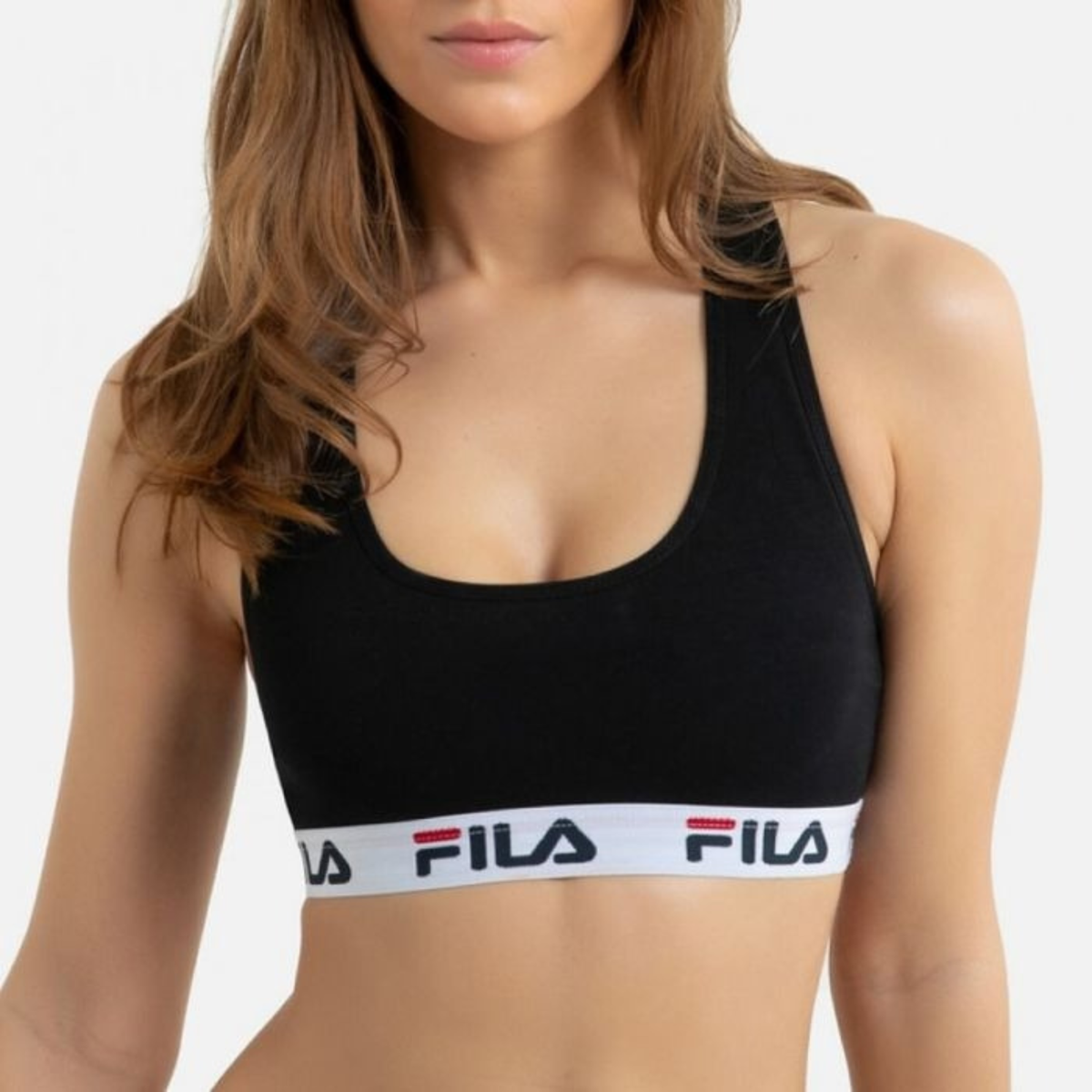 Reggiseno sportivo in cotone elasticizzato Fila FU6042