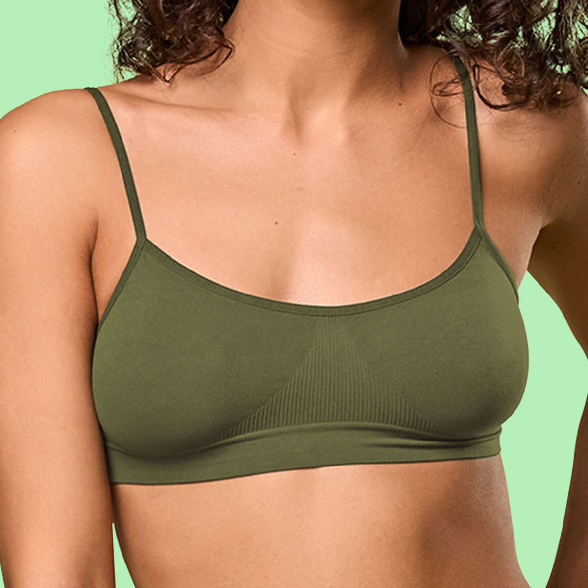 Brassiere in microfibra donna a bretellina