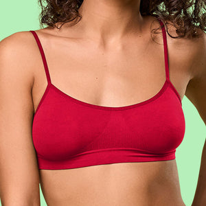 Brassiere in microfibra donna a bretellina