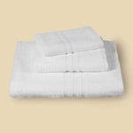 Set 3 pezzi hotellerie Vingi 100% cotone bianchi