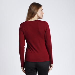 Maglia donna Admas 43496 a V manica lunga sottogiacca