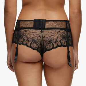 Reggicalze in tulle ricamato e dettagli oro Chantelle C12M70