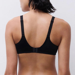 Reggiseno con ferretto tulle ricamo pied de poule Chantelle C13WMU