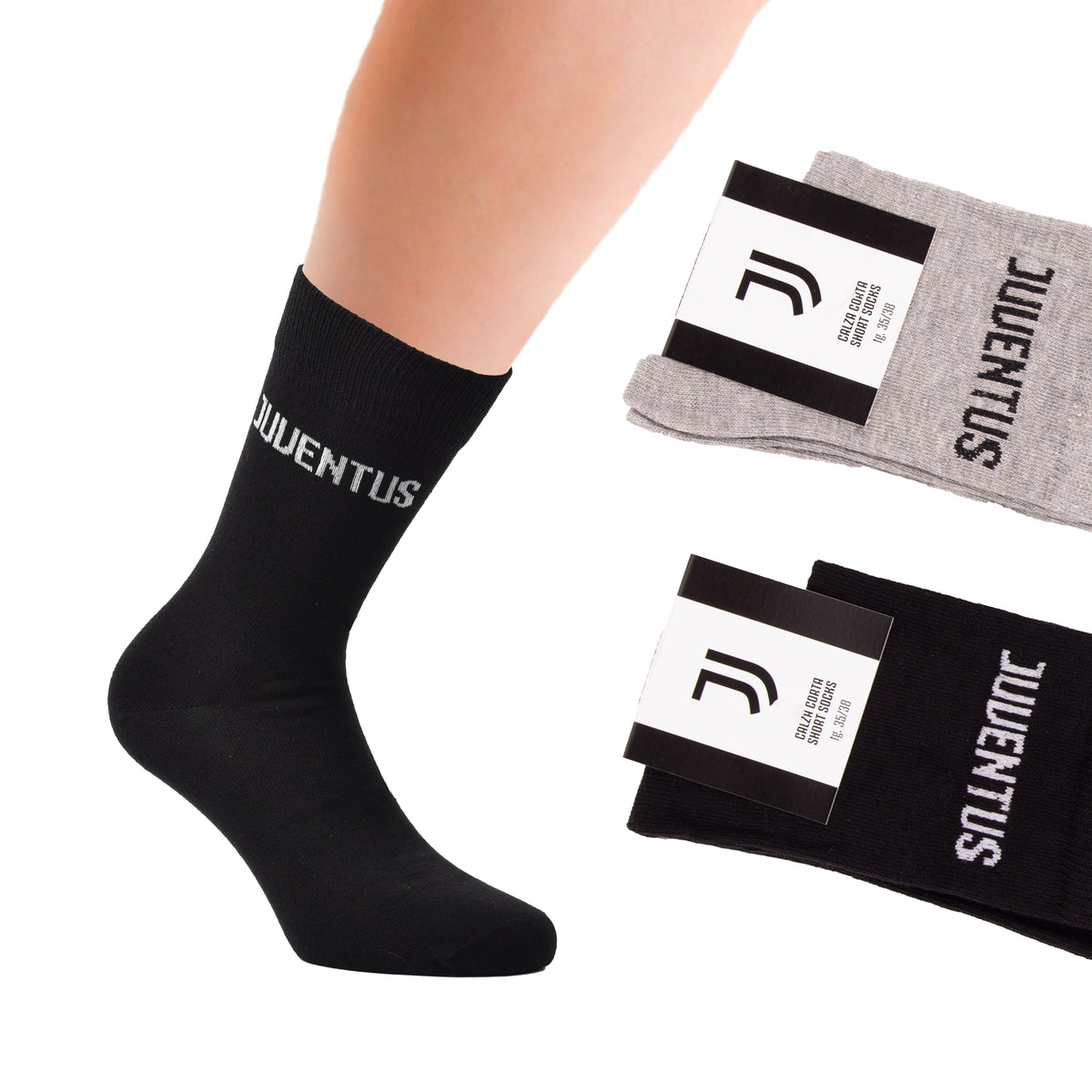 Calza corta Juventus ragazzo B2JU604 caldo cotone 2 pz
