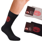 Calza corta uomo Milan B2MI004 caldo cotone 2 paia