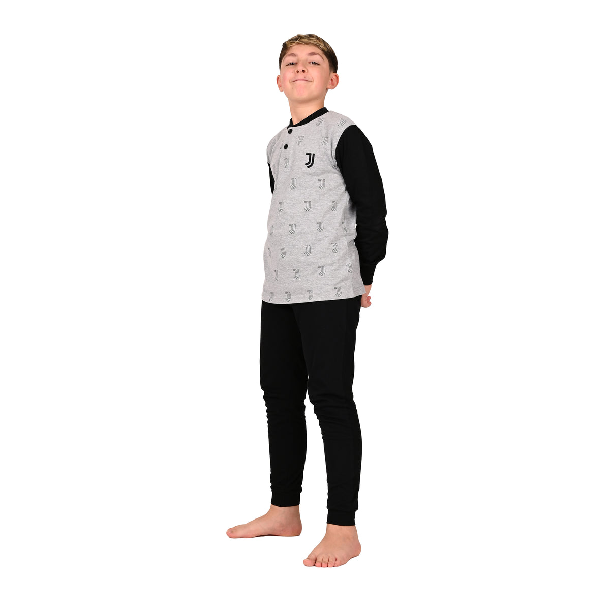 Pigiama bambino Juventus FC in cotone leggero bianconero PIGJ T20 2090