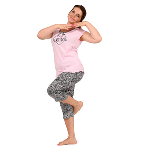 Pigiama donna capri cotone Lovable L0D6S