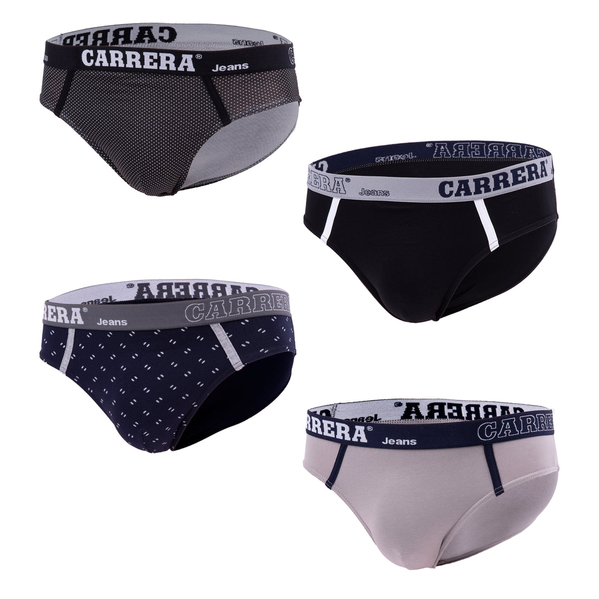 Slip uomo Carrera Cars 724 con elastico logato 4 pezzi