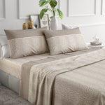 Completo letto Irge Ginevra Cassia 100% cotone leopardato