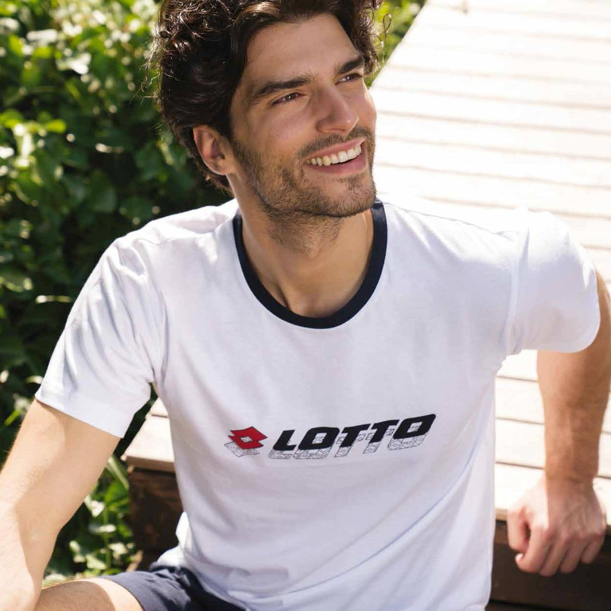 Pigiama uomo sportivo Lotto lp5035 in cotone estivo