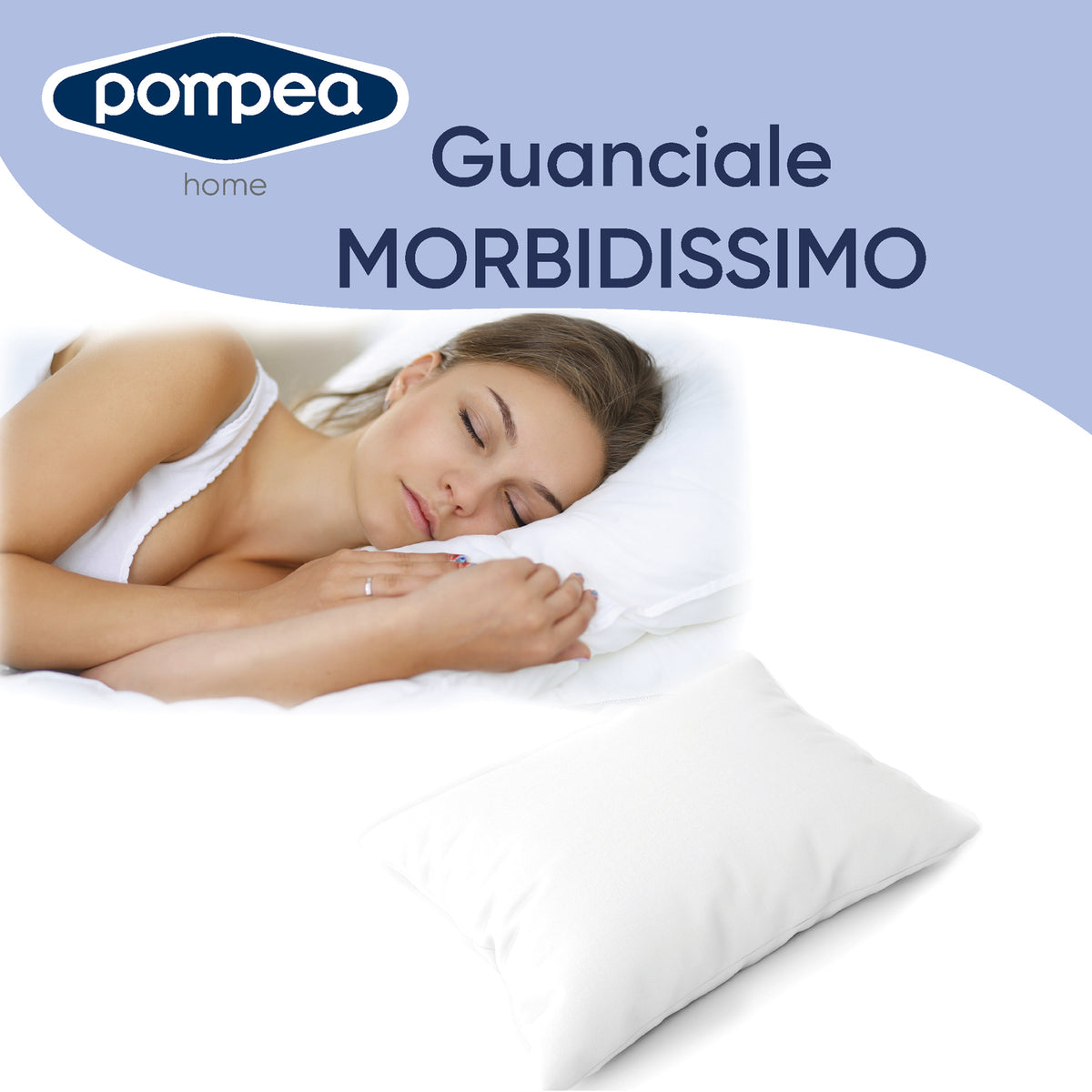 Guanciale Pompea Morbidissimo 50*80 fibra anallergica